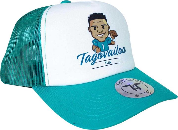 Tokyo Time Erwachsene Tua Tagovalioa NFLPA Mesh Back Trucker Cap (One Size)