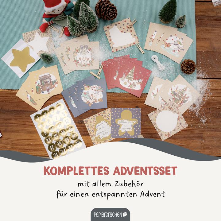 Image du produit Papierdrachen Calendrier de l'Avent à gratter Animaux d'hiver