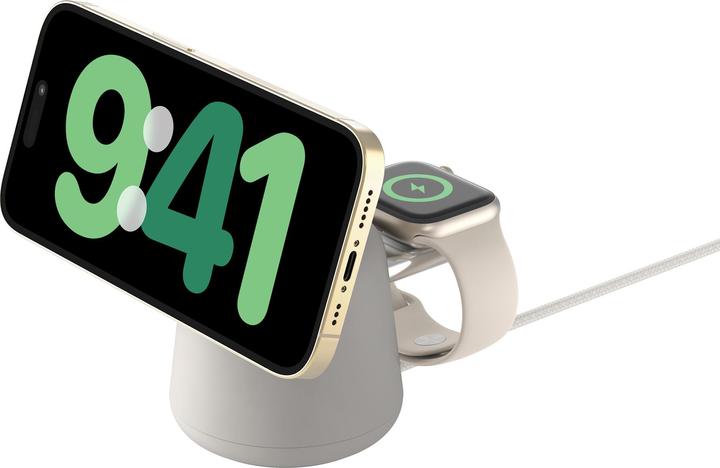 Produktbild Belkin BOOST Charge PRO 15W mag. Lad.Qi2 2in1 sand WIZ027vfH37 (15 W)