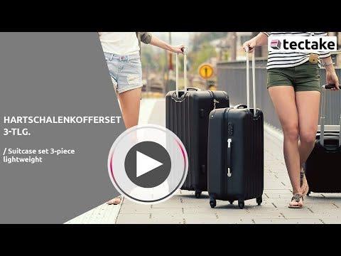 Immagine prodotto tectake Set di valigie rigide (95 l, M (50 - 90l), L (90 - 115l))