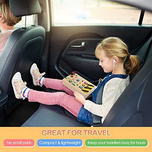 Produktbild Activity Board Busy Board, Lichtschalter Spielzeug - Motorikwand Sensory aus Holz LED Ampel