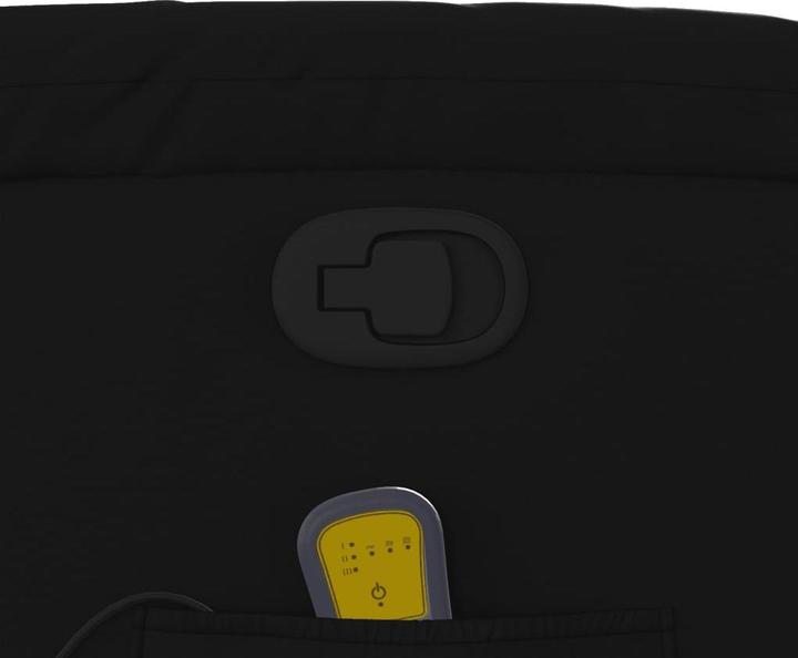 Actual product image VidaXL Massage chair black imitation leather,Colour: Black,Material