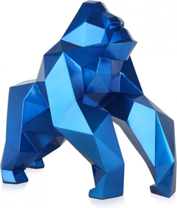 Image du produit Sculpture design Gorille 44 cm - Bleu