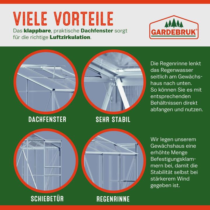 Actual product image Gardebruk Greenhouse
