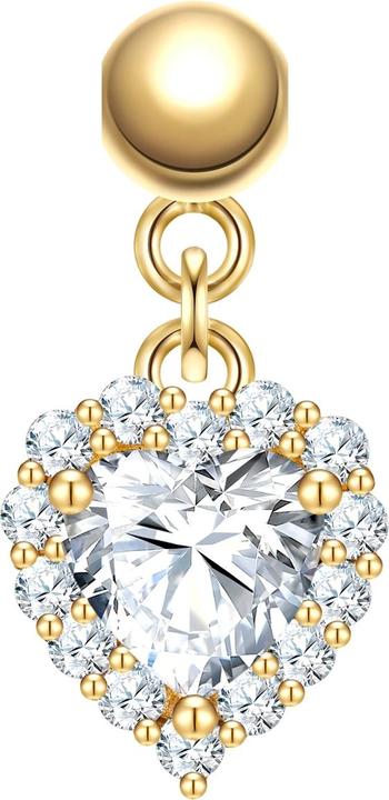 Actual product image Glanzstücke München Ladies charm heart - 36864 (Sterling Silver)