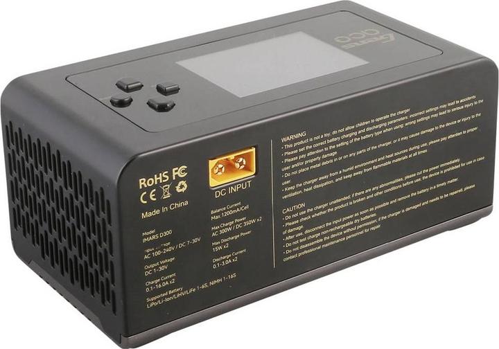 Immagine prodotto Gens Ace Caricabatterie RC IMARS D300 G-Tech Channel AC/DC 300W/700W UE Nero