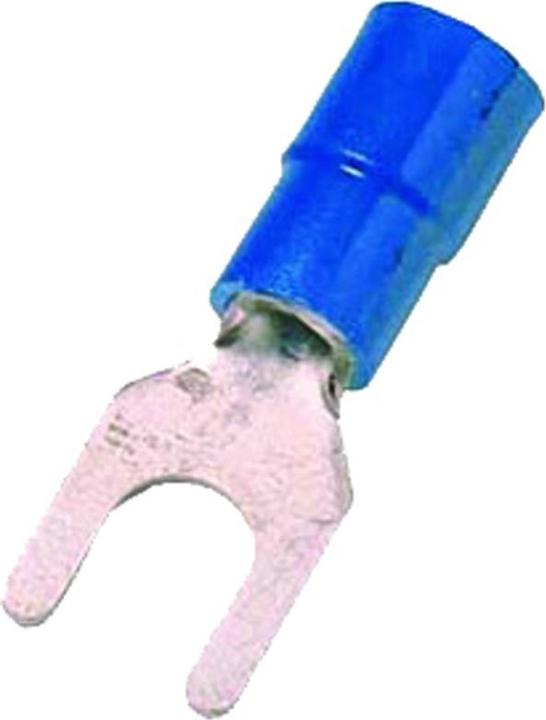 Intercable Quetschkabelschuh ICIQ24G DIN46237 1,5-2,5qmm M4 blau Gabelform