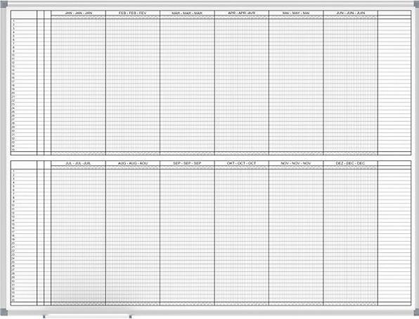 Produktbild Maul Monats/Jahresplaner, 2 x 6 Monate, inklusive Zubehör-Set (1200 x 900 mm)