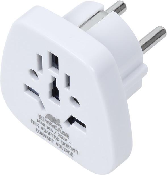 Produktbild Rivacase PS4100 W00 Netzstecker-Adapter Typ C (Euro-Stecker) Typ G (VK)