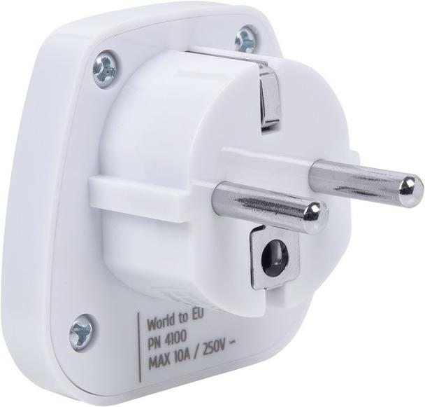 Produktbild Rivacase PS4100 W00 Netzstecker-Adapter Typ C (Euro-Stecker) Typ G (VK)
