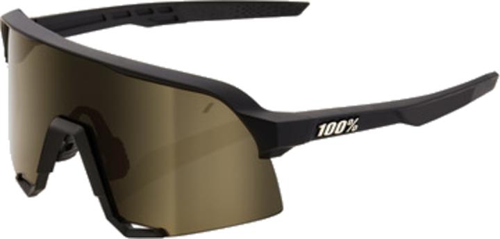 Actual product image 100% S3 Glasses Soft Tact Black (Black, Gold)