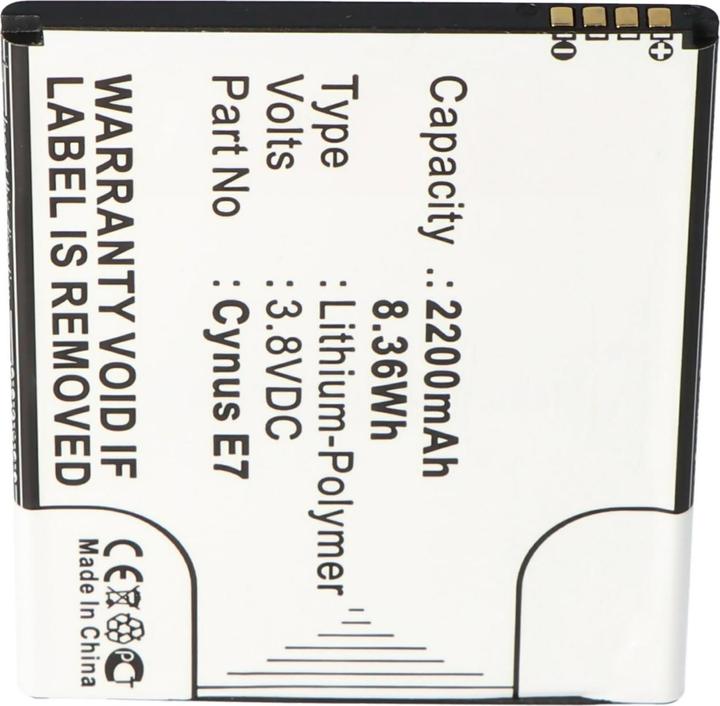 Actual product image AccuCell Battery Mobistel Cynus E6 Battery BTC-MCE600SL