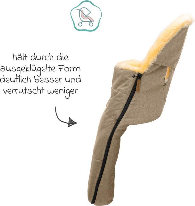 Produktbild Fillikid Fusssäcke für Kinderwagen & Buggys Lammwoll-Fusssack Makalu Wool für Buggy, Sport-