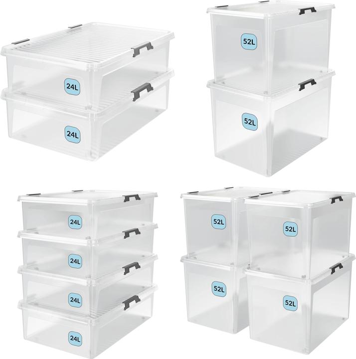 Image du produit Deuba Aufbewahrungsbox (60 x 40 x 17 cm, 24 l)