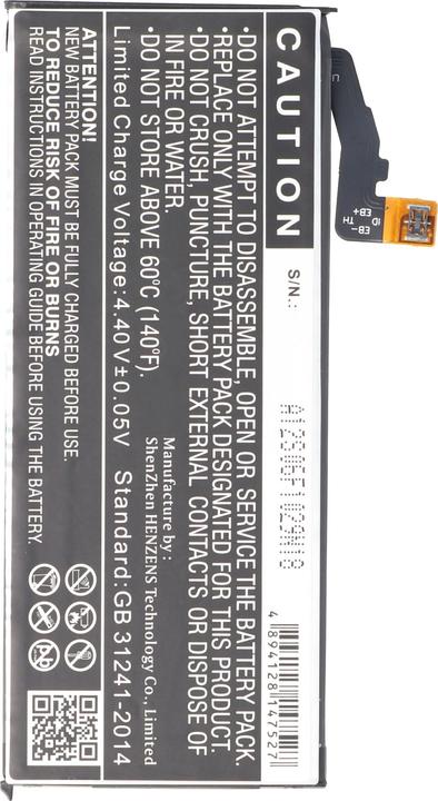 Actual product image AccuCell Akku Sony XPERIA XZ1