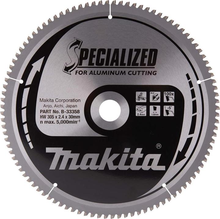 Immagine prodotto Makita Aluminiumsäge Spezialisiert 305*30 100 Zähne