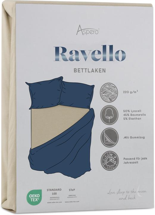 Immagine prodotto Aspero Lenzuolo a pieghe Ravello - 9407 (180 x 200 x 35 cm)