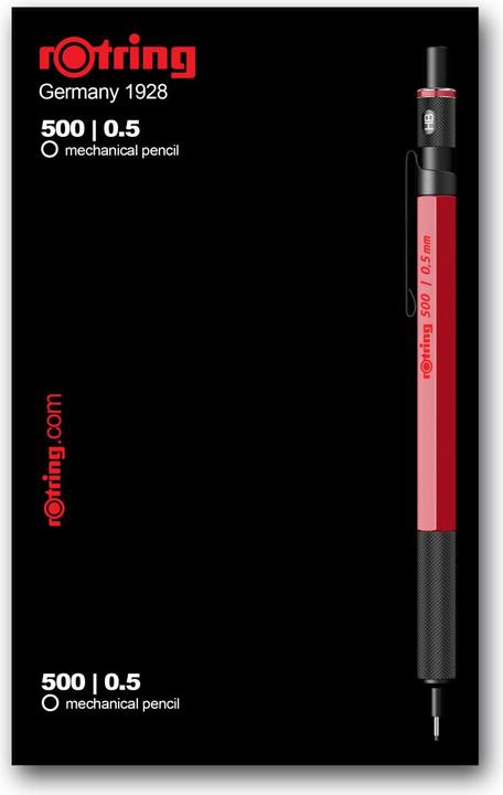Rotring Feinminenstift 500 Metallic Geschenkbox (0.50 mm, HB, 1 x)