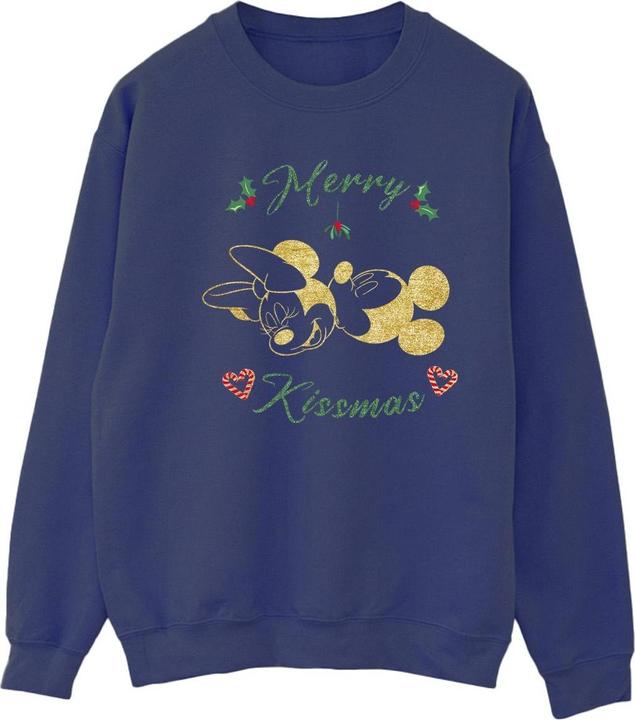Actual product image Disney Womens/Ladies Mickey Mouse Merry Kissmas Sweatshirt (L)