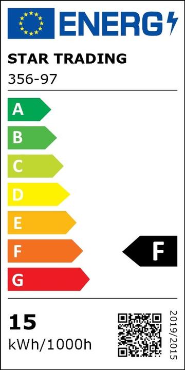 Energy Label Star Trading Spotlight (E27, 15 W, 1150 lm, 1 x, F)