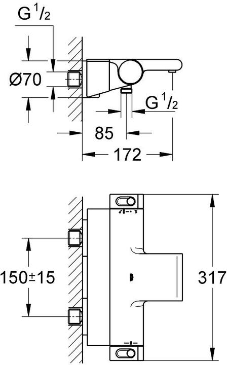 Actual product image Grohe Grohtherm 2000 Chrom