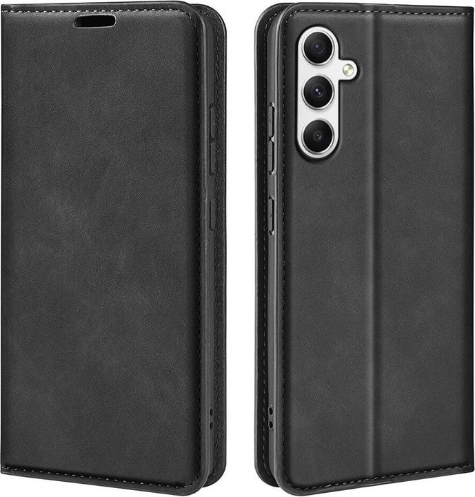 Cover-Discount Galaxy A35 - Stand Flip Case Hülle schwarz (Samsung Galaxy A35)
