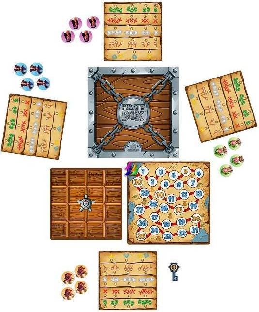 Immagine prodotto Blue Orange BLOD0097 - Pirate Box, gioco da tavolo, per 2-4 giocatori, da 8 anni (edizione DE) (Tedesco, Francese, Italiano, Inglese)