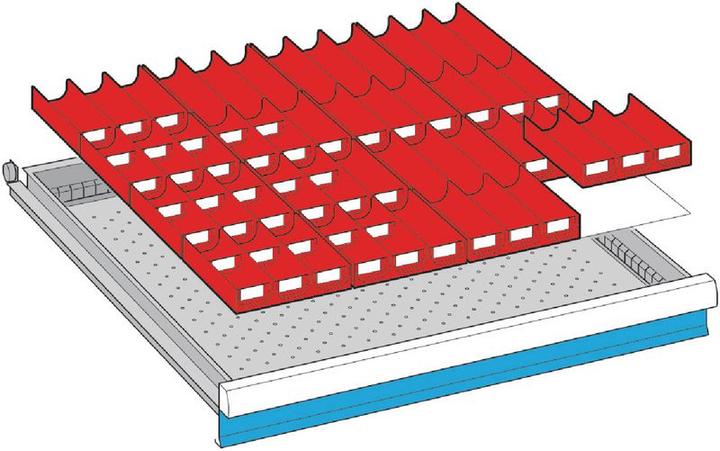 Produktbild Lista Einteilungs-Set für Schubladenmasse 612 x 612 mm