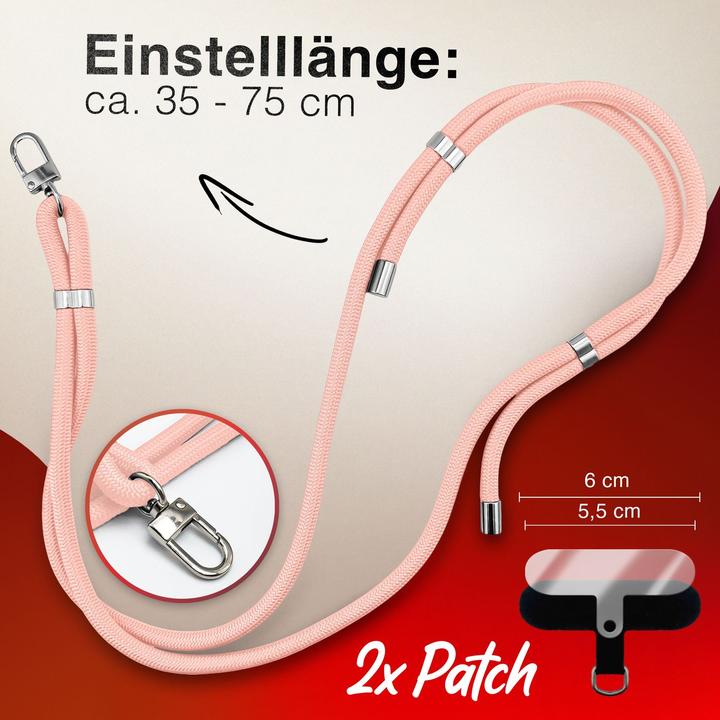 Actual product image Nalia HoldMe Lanyard Handykette – Universal Trageband für Smartphones - Verstellbar, Soft & Elastisch