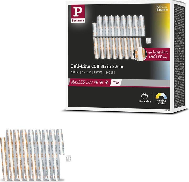 Produktbild Paulmann MaxLED 500 Full-Line COB Stripe (Weiss, 250 cm, Indoor)