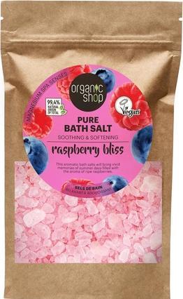 Organic Shop Raspberry Bliss Beruhigendes & weichmachendes reines Badesalz 500g (Badesalz)