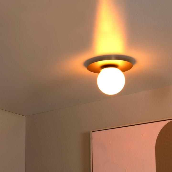 Actual product image Lucide TRICIA - Ceiling lamp - Ø 25 cm - 1xE27 - Matt gold / brass 79187/01/02 (E27)