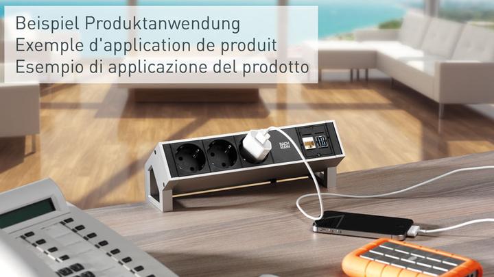 Produktbild Bachmann Desk 2 (3 x, Typ 13, USB-A, 1.50 m)