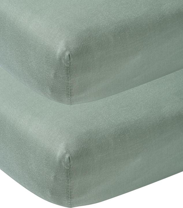 Produktbild Meyco jersey Spannbettlaken 2-pack 60x120 stone green