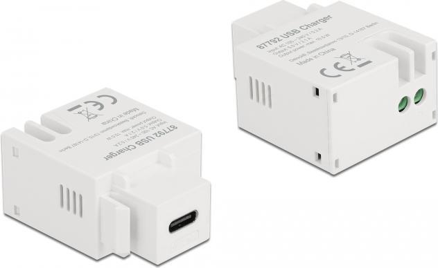 Immagine prodotto Delock Modulo Keystone con presa di ricarica USB Tipo-C™ 2,1 A bianco (Modulo Keystone)