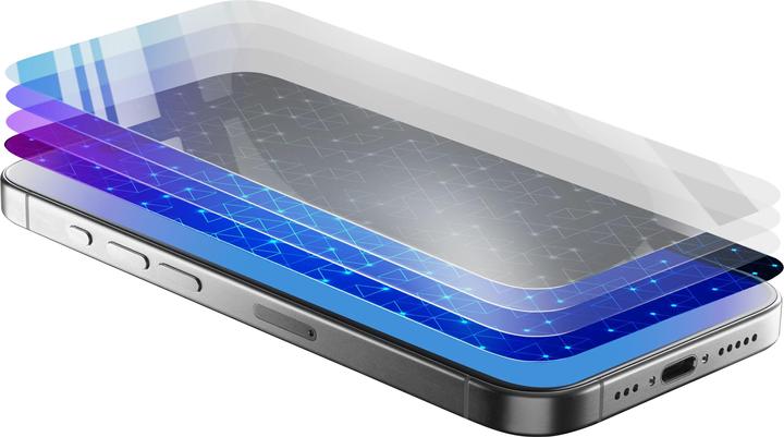 Actual product image Cellularline Antiblue Xtreme Glass (1 Piece, Apple iPhone 16 Plus)