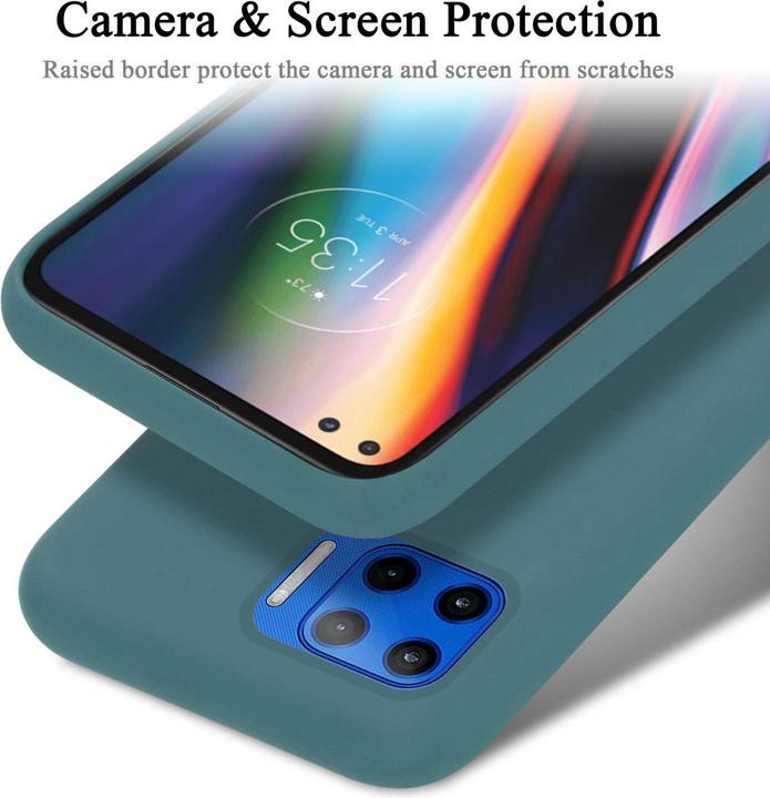 Actual product image Cadorabo Bumper Case for Motorola MOTO G 5G PLUS TPU Liquid Silicone Cover for Motorola MOTO G 5G PLUS (Motorola Moto G 5G Plus)