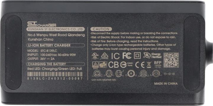 Immagine prodotto ST Chargers Caricabatterie per e-bike SideClick 36V - XLR (3 pin) (Caricabatterie per biciclette elettriche)