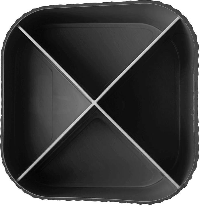 Actual product image Han Pencil holder Re-X-LOOP, black 4 compartments, 100% recycled eco-plastic