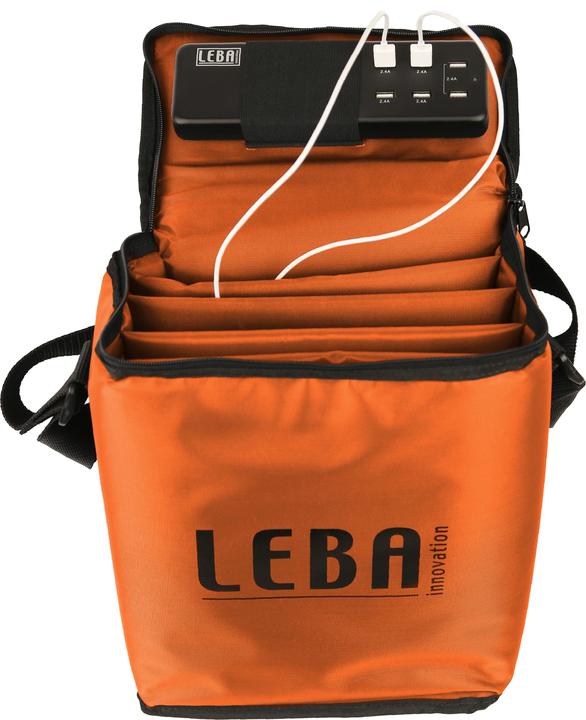 Actual product image Leba Notebag Orange, for 5 tabl/USB