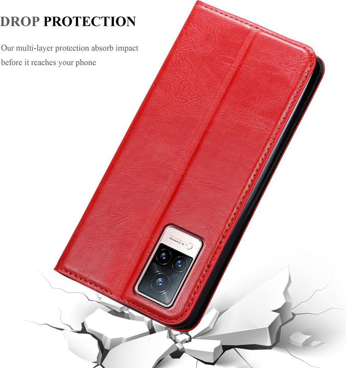 Actual product image Cadorabo Book Invis. Magnet sleeve (Vivo V21)