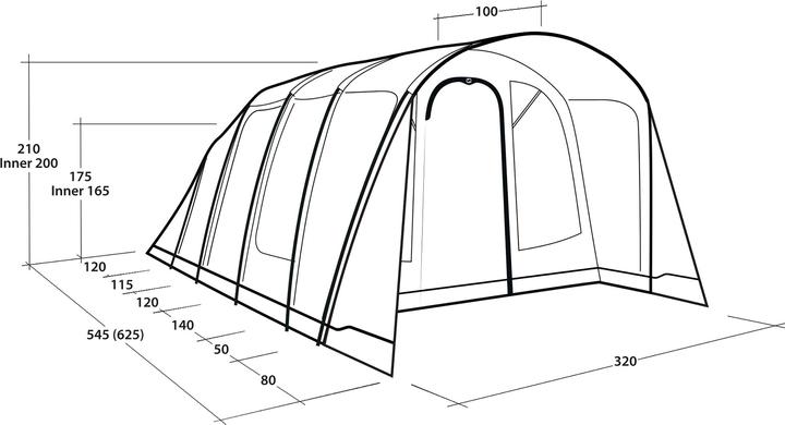 Actual product image Outwell Denver 5 (Tunnel tent, 25.70 kg, 5 persons)