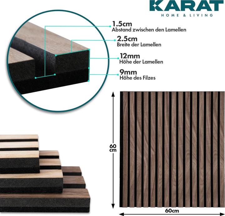 Actual product image Karat Acoustic panels (60 x 60 cm)