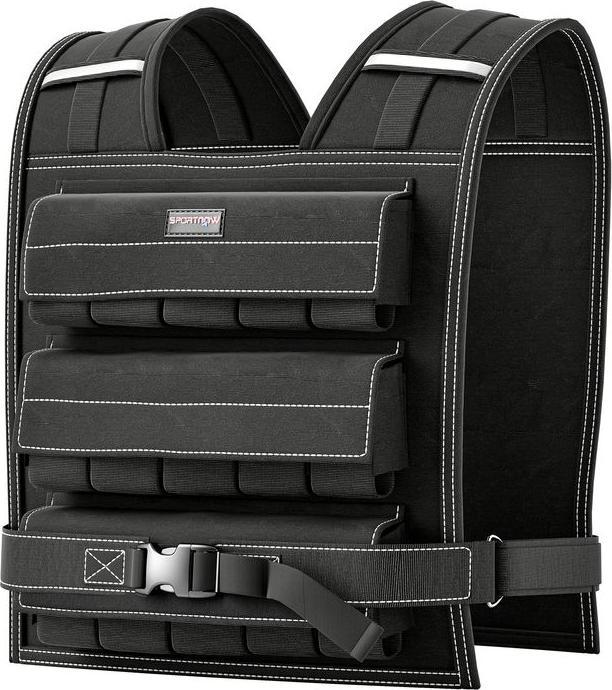Actual product image Swisshandel24 verstellbare Gewichtsweste 20kg mit Reflektierenden Streifen, Trainingsweste