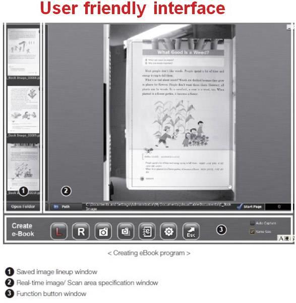 Produktbild Renkforce RF-BS-1000 Buchscanner A4 2592 (USB)