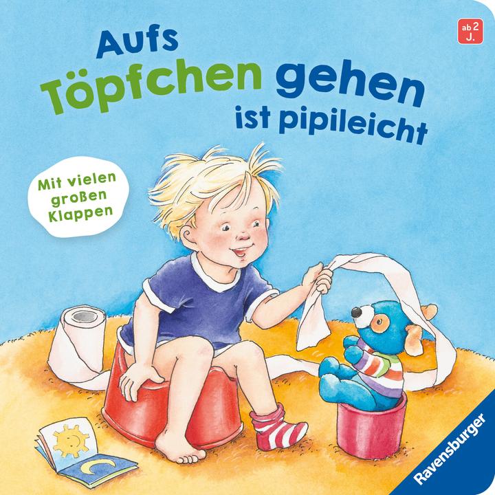 Actual product image Ravensburger Going to the potty is easy: A playbook with lots of flaps (German)