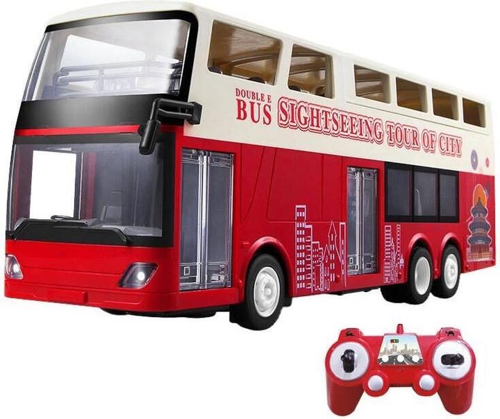 Image du produit Double Voiture télécommandée 1:18 (rouge) (Sightseeing Bus) E640-003