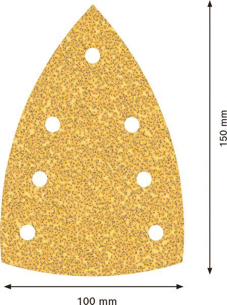Immagine prodotto Bosch Professional Zubehör Accessori 2608901640 Carta abrasiva per levigatrice multipla grana 40 (L x (G40)