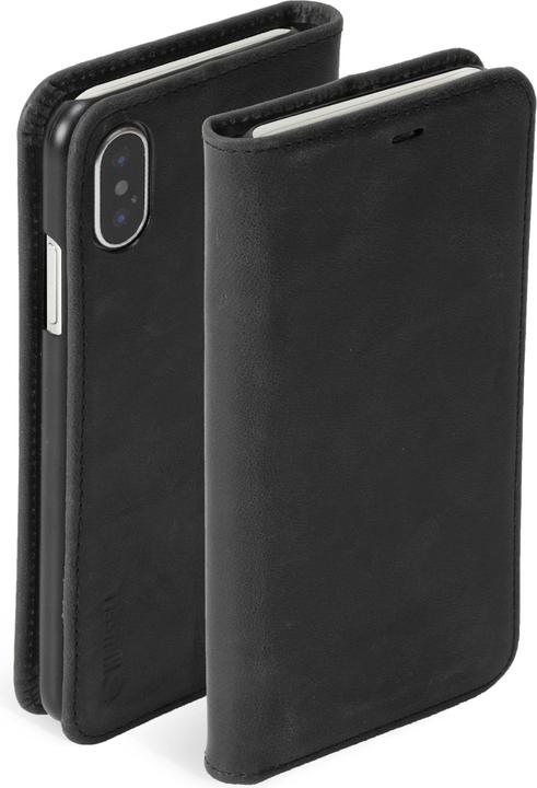 Actual product image Krusell Sunne 4 Card FolioWallet Apple iPhone XS Max vintage black (Apple iPhone XS Max)