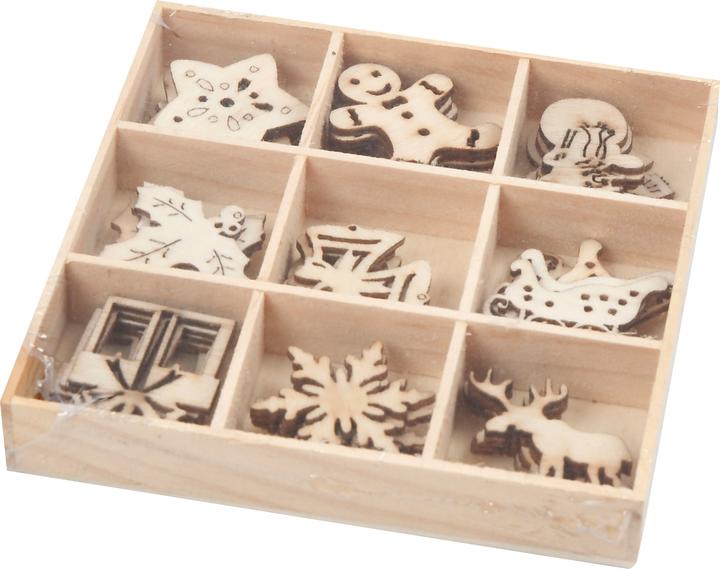 Actual product image Creativ Company Scatter pieces "Christmas motifs", 45 pieces, Ø approx. 28 mm